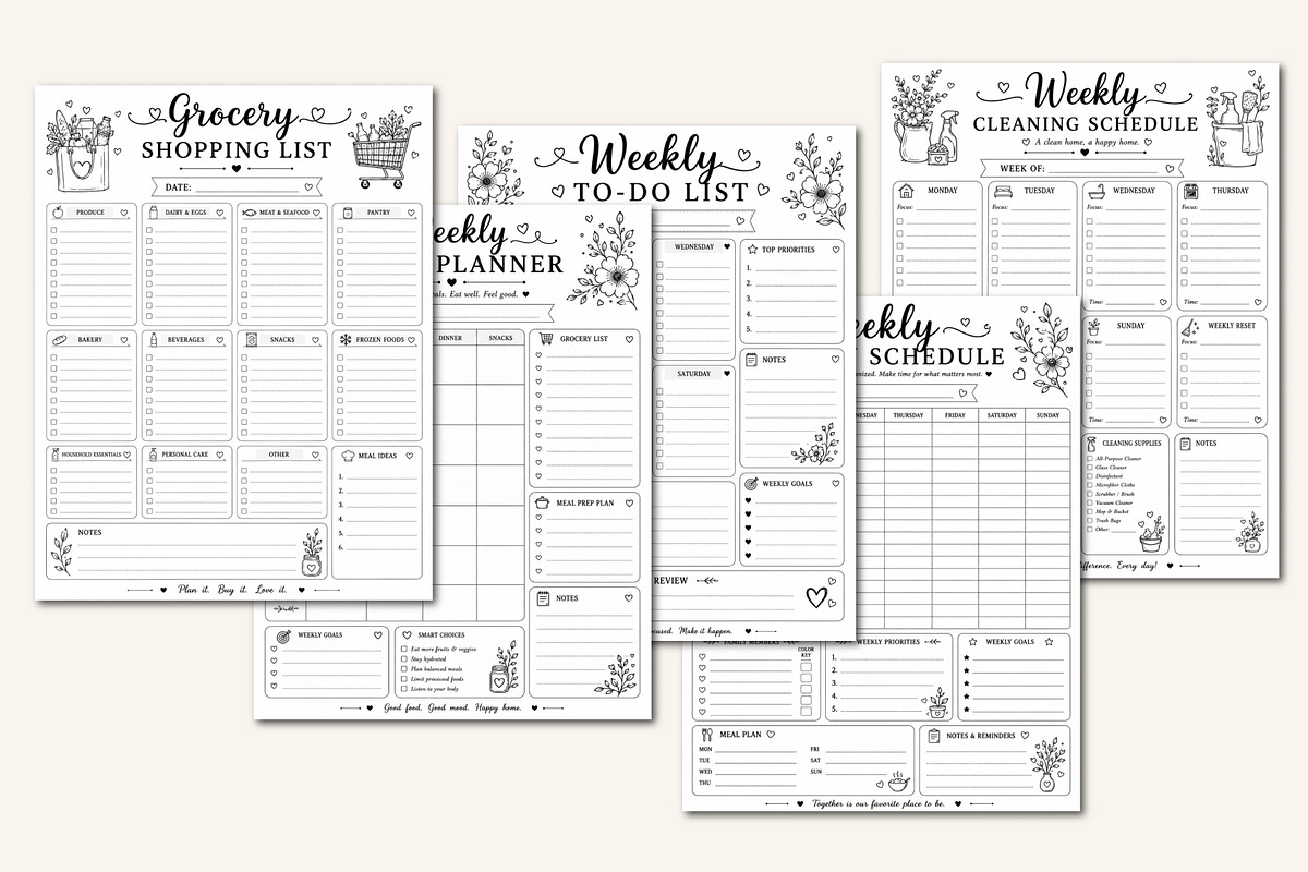 Mom’s Ultimate Family Planner, a Stationery Template by Designmela01 (Photo 3 of 5)