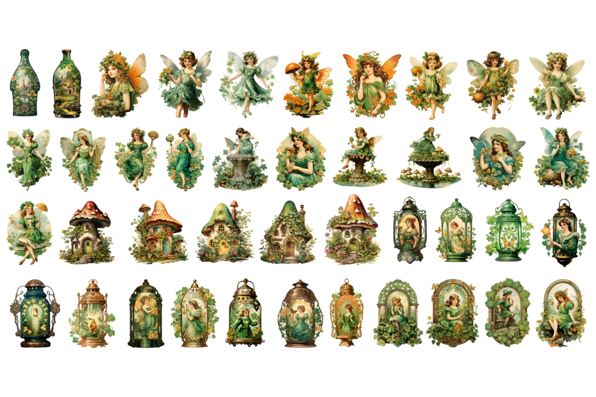 Vintage Fairy Clipart, an Object Illustration by Digital Xpress (Photo 3 of 3)