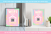 Pastel WiFi QR Code Sign, a Stationery Template by SunshineStudioBoutique (Thumbnail 5 of 10)