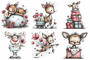 Whimsical Easter Cute Deer Clipart, an Illustration by Daily.Designs (Thumbnail 6 of 7)