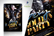 Sexy Golden Party Flyer Template, a Flyer Template by Amorjesu.com (Thumbnail 1 of 4)