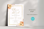 Autumn Aesthetic Wedding Invitation, an Invitation Template by cmatworks (Thumbnail 2 of 4)