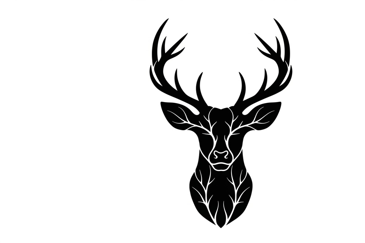 deer head wall mount silhouette, an Illustration by Amazin_art (Photo 6 of 51)