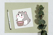 14 Cute Grey Hamster Character, an Animal Illustration by jongcreative (Thumbnail 5 of 6)
