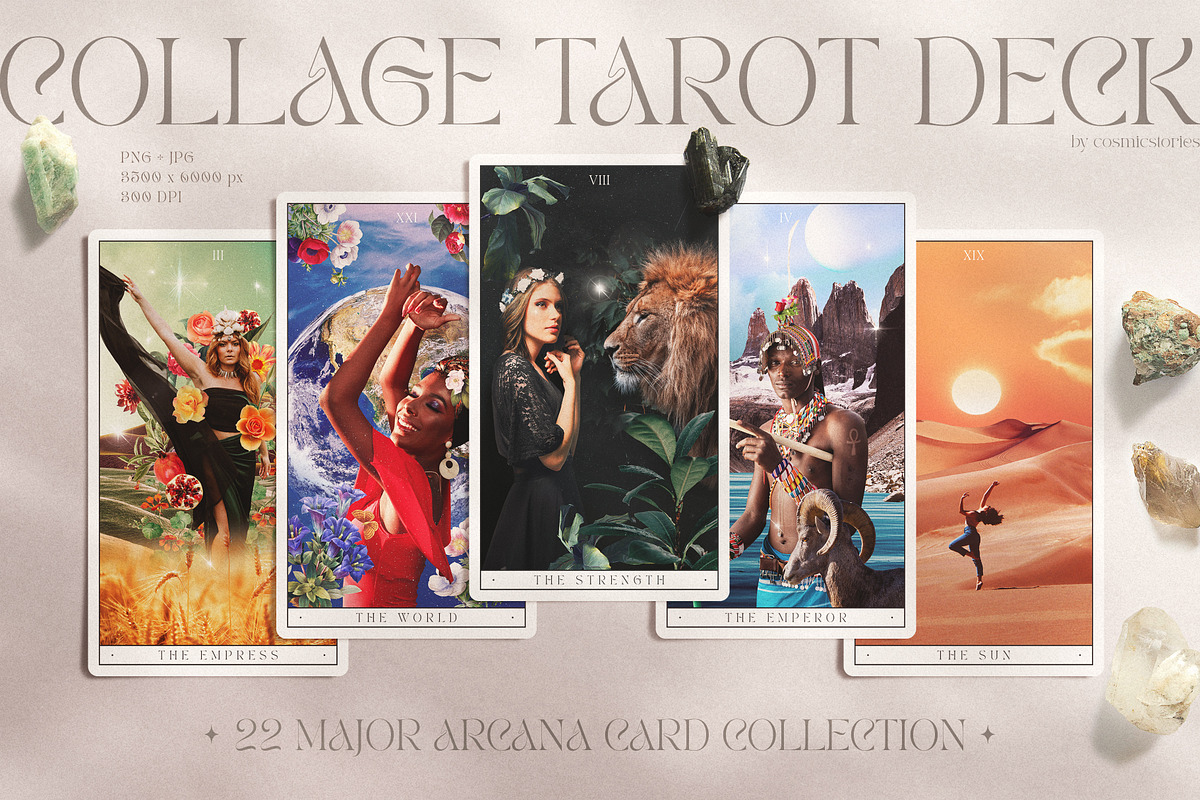 Tarot Deck Major Arcana Collage, an Object Graphic by CarmineType (Photo 1 of 9)