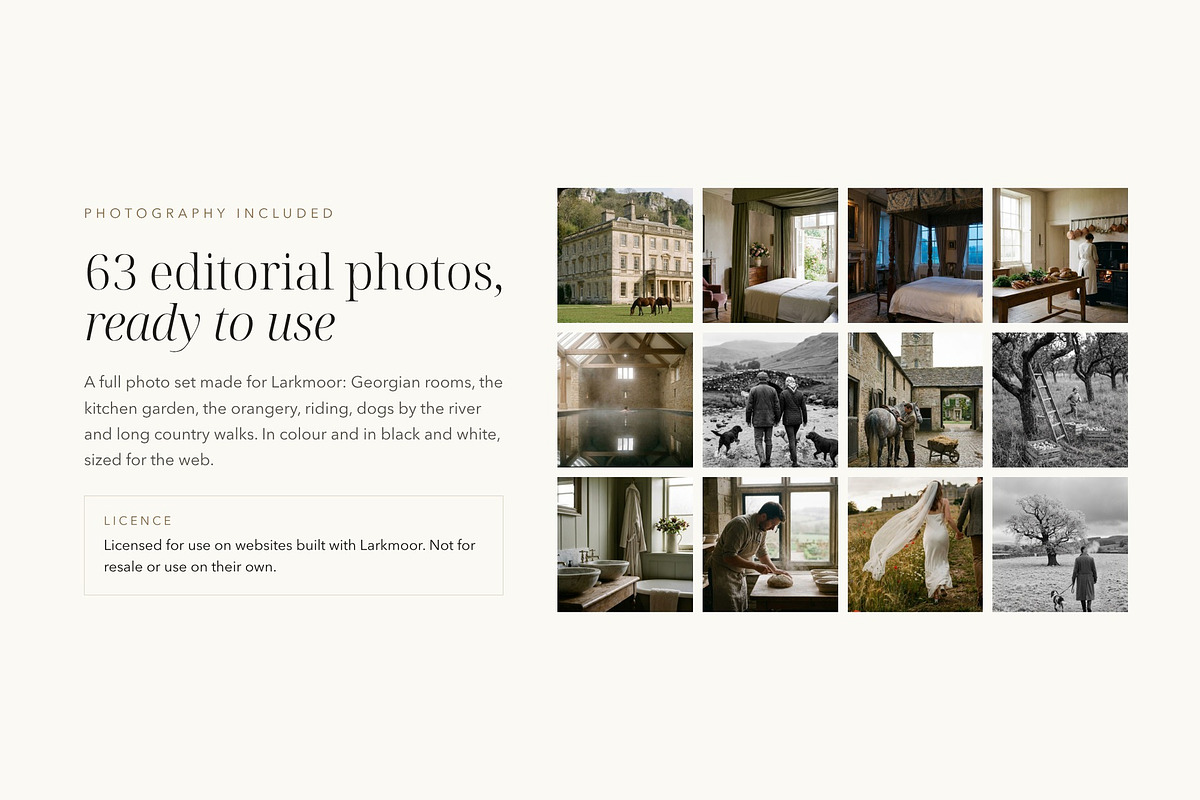 Larkmoor Luxury Hotel Theme, a WordPress Template by Tomasz Ganclerz (Photo 6 of 19)