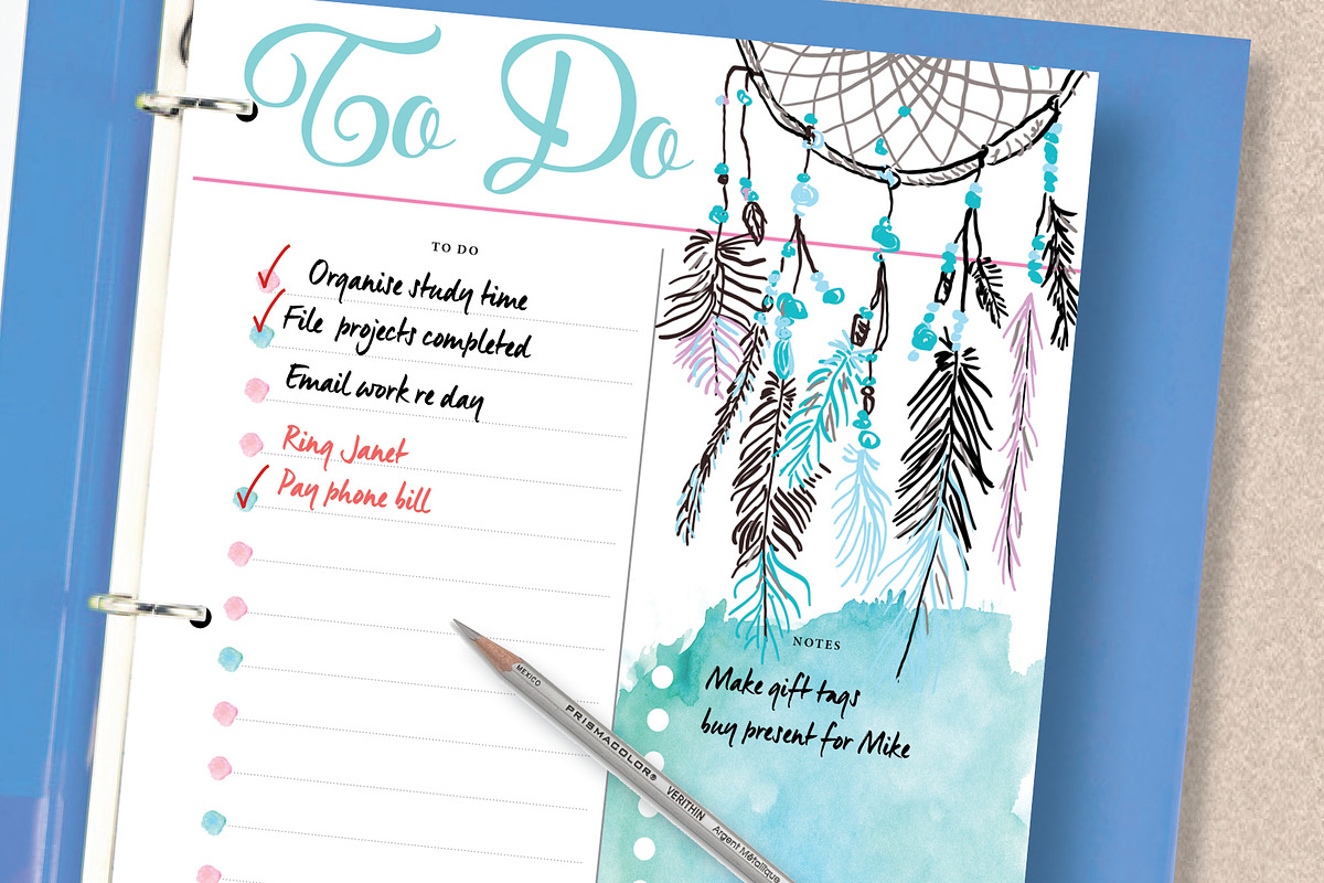 To Do Planner: Half Letter & Letter, a Stationery Template by Stick with Sam (Photo 3 of 4)