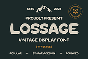 Lossage - A Modern Display Font, a Handwritten Font by Marvadesign (Thumbnail 1 of 4)