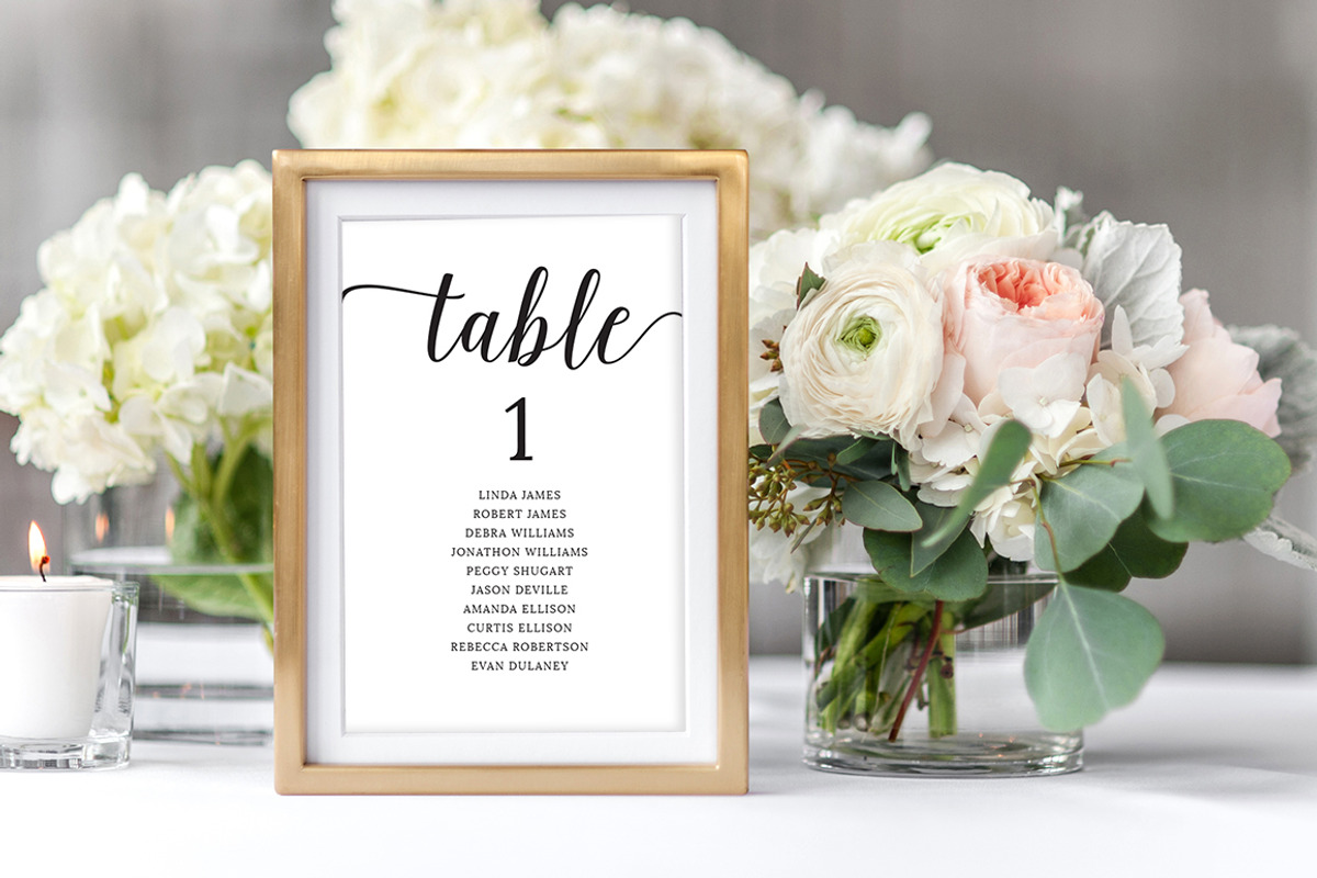 Modern Script Wedding Signage Set, an Invitation Template by Charming Ink (Photo 3 of 7)