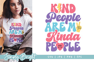 Kind People SVG Cut File, a Graphic by Simply Bright Studio