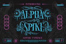 Alpha Spike Typeface