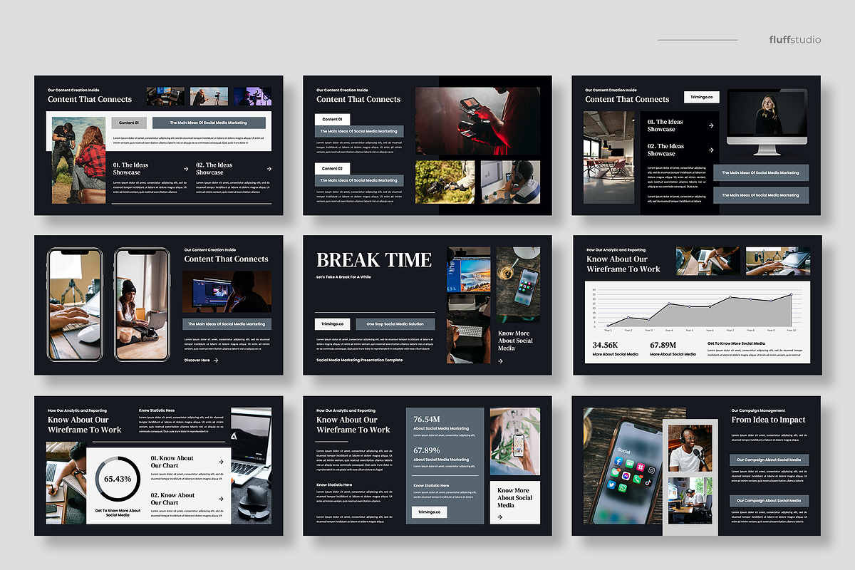 Social Media Marketing Keynote, a Presentation Template by fluffstudio (Photo 3 of 4)