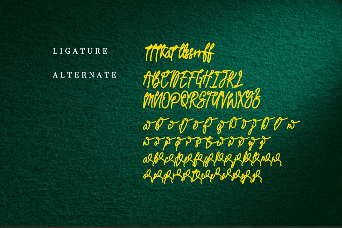 Trassetya - Handwritten Font, a Script Font by Dhabee (Photo 9 of 10)