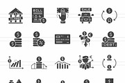 Economic Crisis Glyph Icons, an Icon by IconBunny (Thumbnail 2 of 2)
