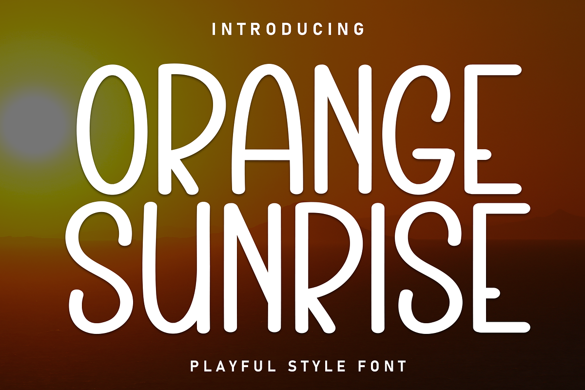 Orange Sunrise | Script Font, a Script Font by Scratchones (Photo 1 of 8)