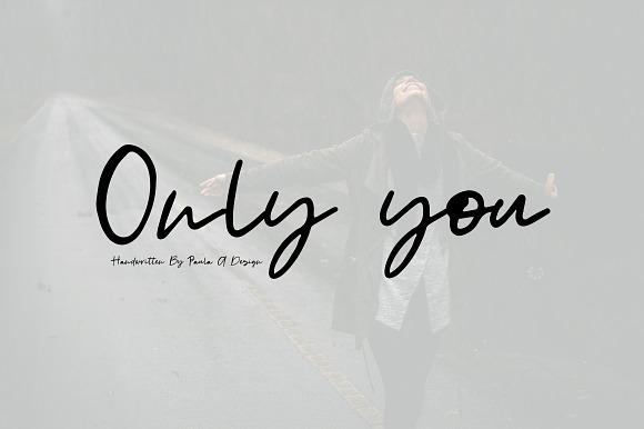 Only you | Handwritten Font preview 8