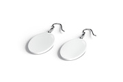 White Oval Earring Jewelry 3D Model, an Object 3D Model by rebrandy (Thumbnail 5 of 9)