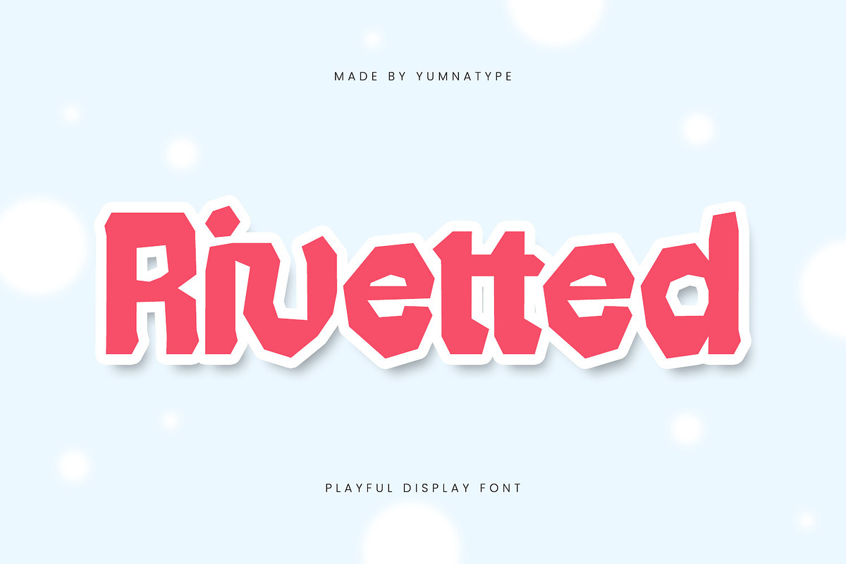Rivetted, a Symbol Font by yumnatype (Photo 1 of 10)