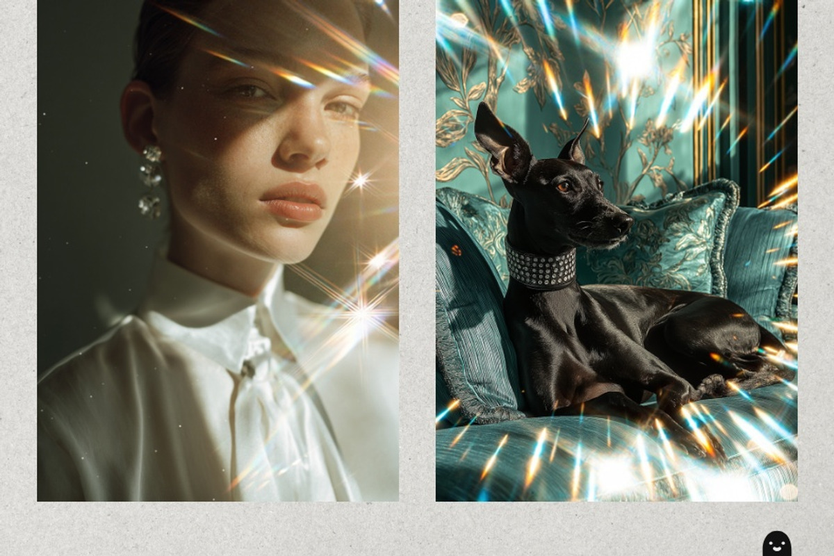 Chromatic Star Sparkle Overlays, a Texture Graphic by PhotoSpirit (Photo 4 of 8)