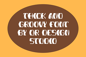 Thick Groovy Font