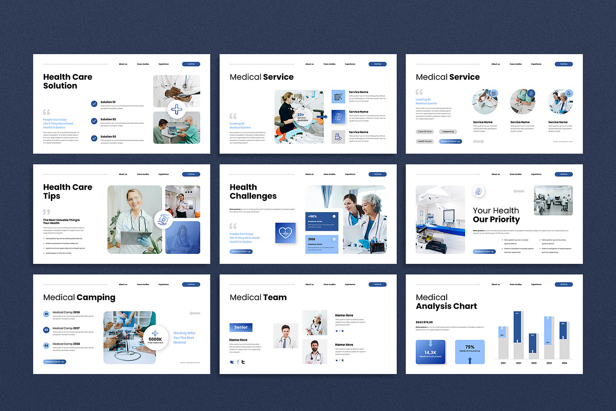 Medical Healthcare Template ( PPTX ), a Presentation Template by TemplateFolio-Shop (Photo 5 of 7)