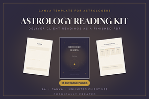 13 Page Astrology Reading Kit