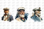 Vintage Sailor Clipart, an Object Illustration by Digital Xpress (Thumbnail 3 of 5)