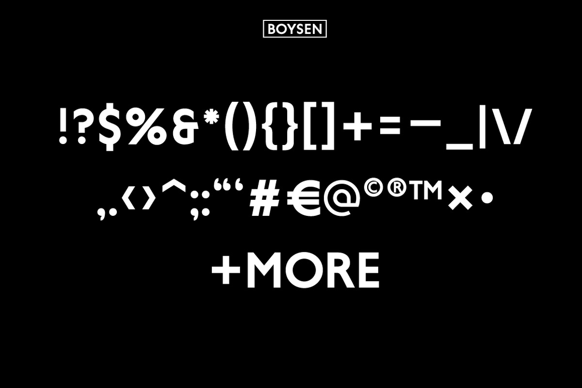 Boysen Typeface preview 3