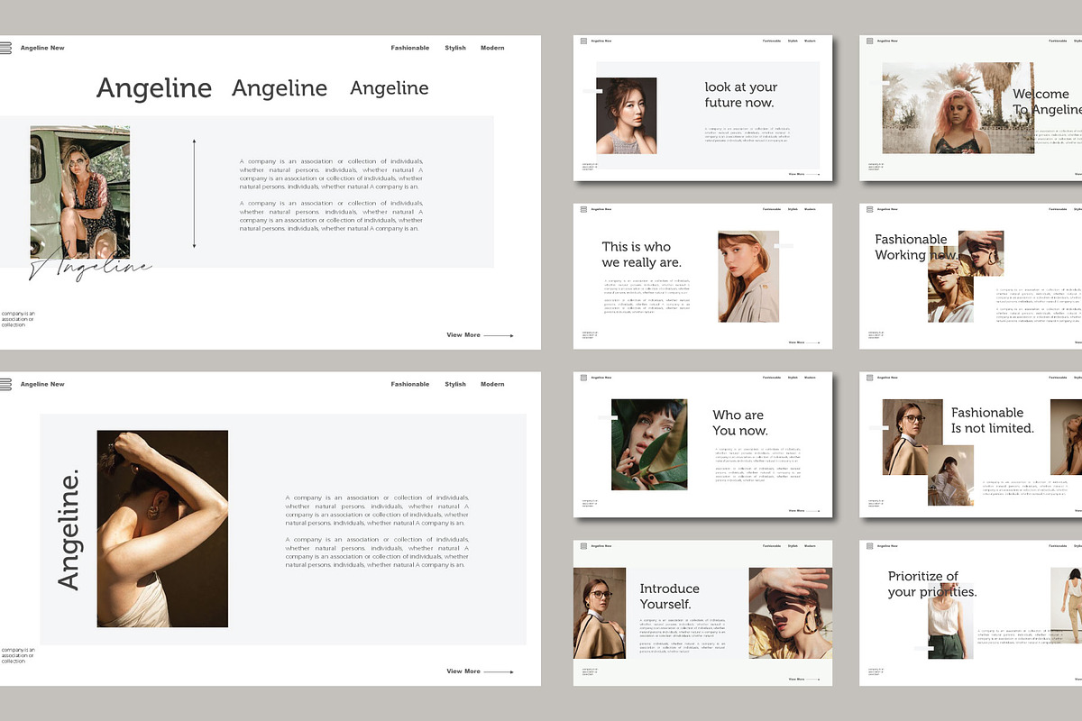 Angeline Google Slide Template, a Presentation Template by Barland Design (Photo 2 of 9)