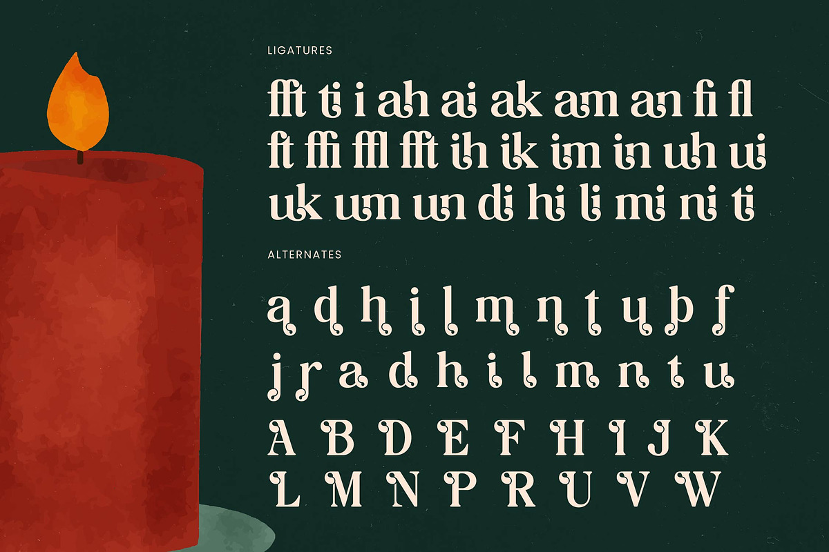 Candle Midnight Groovy Serif, a Serif Font by timelesstype.co (Photo 19 of 20)