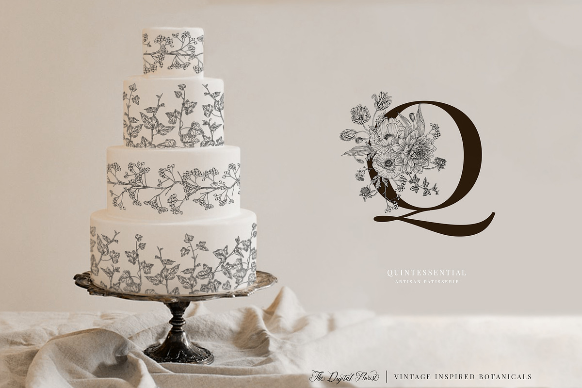 The Digital Florist Vintage Garden, an Illustration by Sophia J Caldwell (Photo 13 of 20)