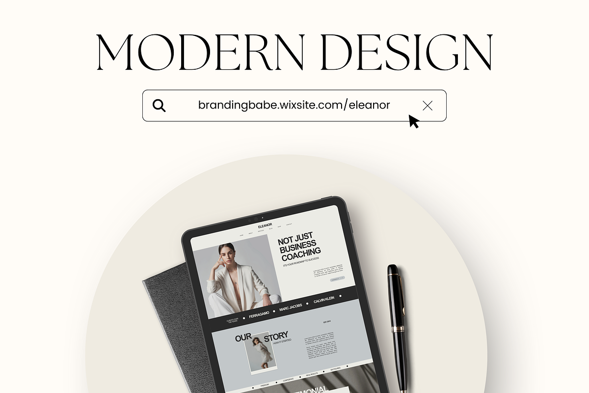 Wix Website Template Small Business, a Wix Template by Branding Babe Co. (Photo 7 of 10)