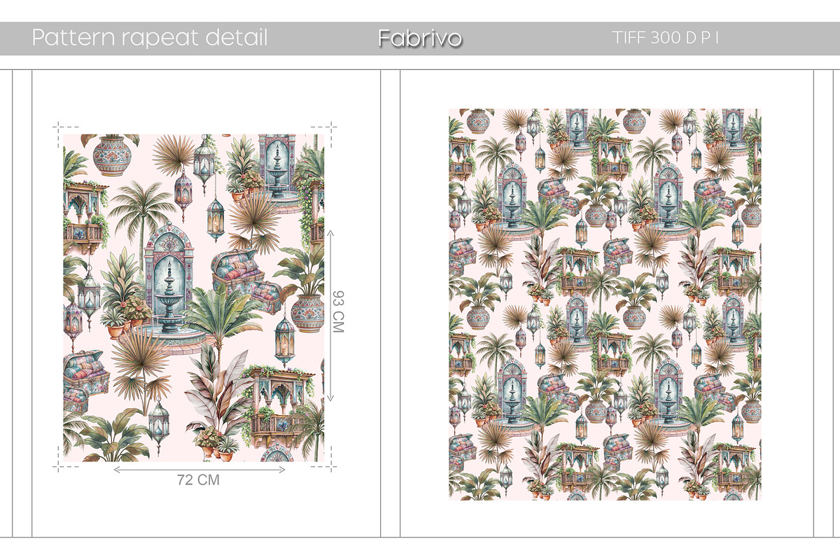 Moroccan Garden Seamless Pattern, a Pattern Graphic by Fabrivo (Photo 10 of 10)