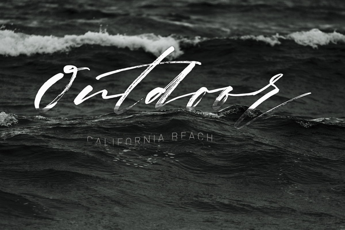 Goldstone brush font, a Script Font by Franstudio (Photo 4 of 6)