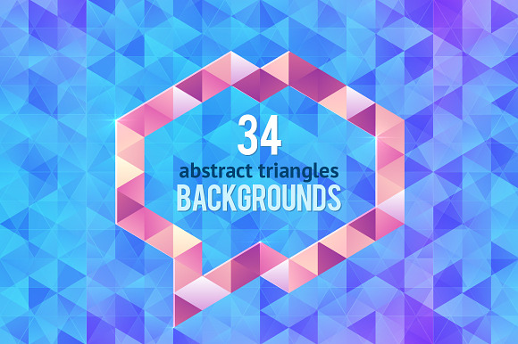 34 Abstract Geometric Backgrounds