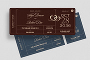 Wedding Invitation Ticket Template, an Invitation Template by BrandPacks (Thumbnail 4 of 4)