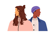 Diverse couples meeting set, a Person Illustration by Good Studio (Thumbnail 10 of 16)