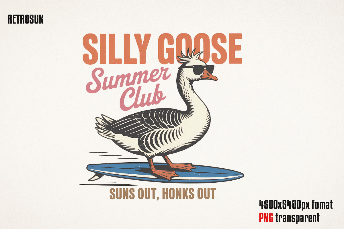 Summer Goose PNG Sublimation Bundle, an Object Graphic by GlitterCraft (Photo 24 of 28)