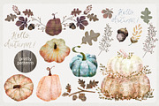 Pumpkin Spice Watercolor Clipart, an Illustration by Bridgett Stahlman Design (Thumbnail 5 of 9)