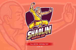 Shaolin Kungfu Master Esport Logo