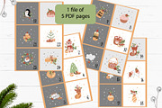 Christmas collection with animals, a Graphic by rosypatterns (Thumbnail 6 of 9)