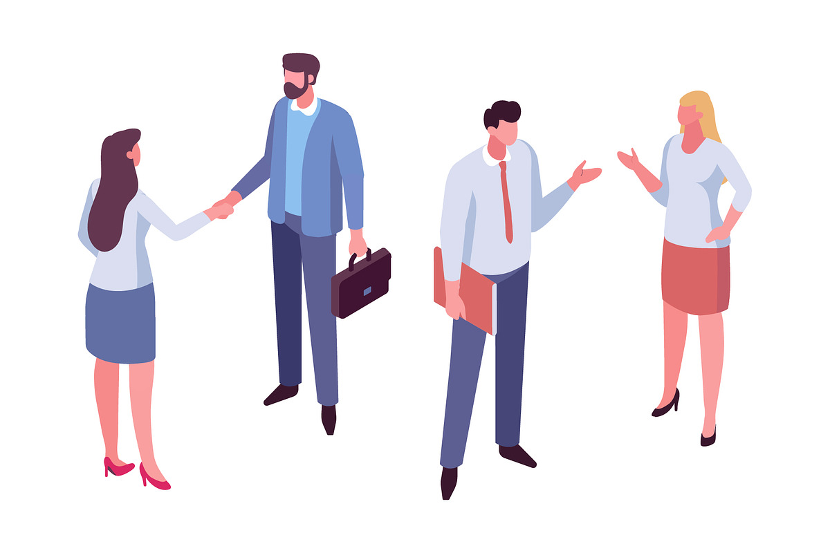 Isometric Business People Vector Set, a Finance Illustration by Vector_Art (Photo 11 of 14)