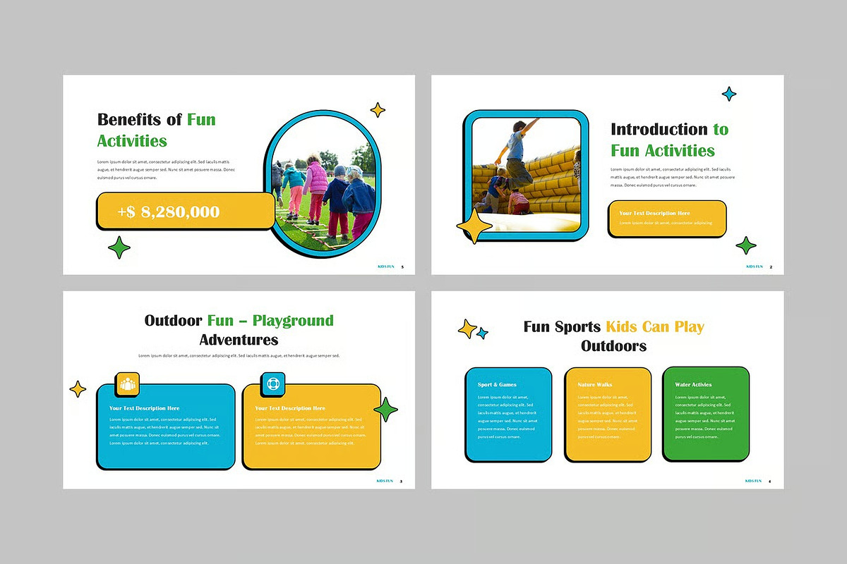 Kids Fun Keynote Templates, a Presentation Template by Fit-tee (Photo 3 of 4)