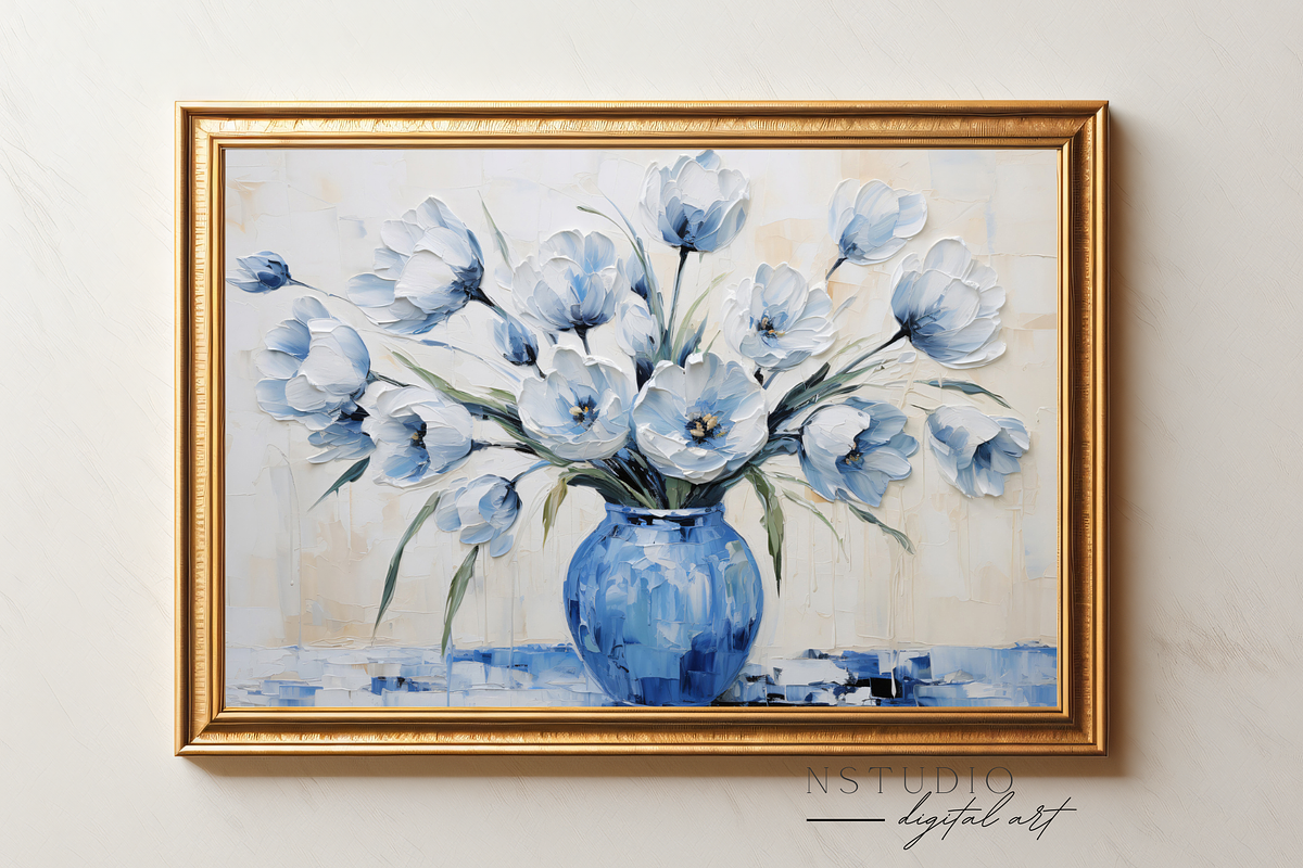 Oil Painting Print-Ethereal Tulips, a Decorative Illustration by NSTUDIO (Photo 1 of 9)