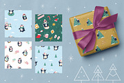 Cute Penguin Clipart & Winter Cards, an Animal Illustration by danceyourlife (Thumbnail 11 of 12)