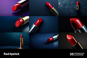 Red lipstick. 35 images, a Beauty & Fashion Photo by Handmadefont (Thumbnail 6 of 10)