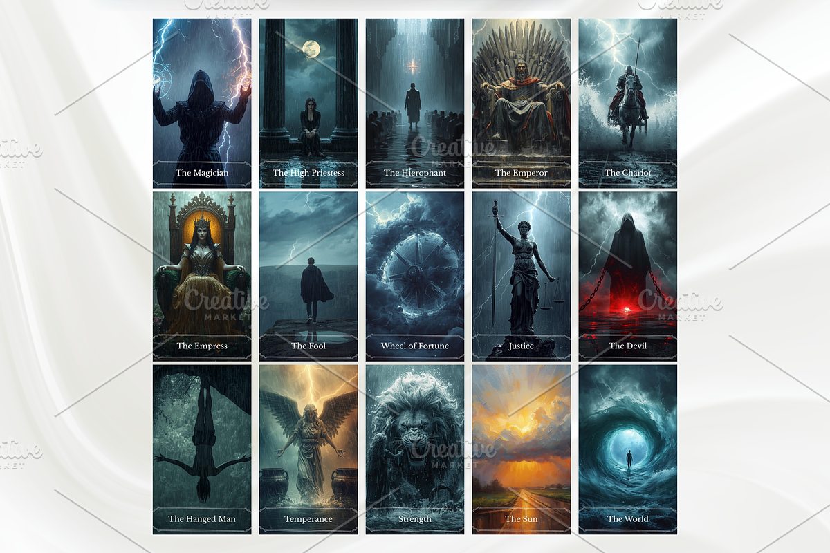 Gothic Tarot Deck Digital Tarot, a Decorative Illustration by Mugio (Photo 2 of 4)