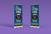 Halloween Sale Roll Up Banner, a Stationery Template by Neermana (Thumbnail 3 of 4)