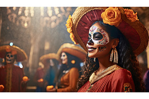 Woman with traditional face paint, a Holiday Photo by Igor Tichonow