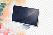 36 Watercolor Clip arts of Gadgets, an Object Graphic by Grappict.com (Thumbnail 2 of 3)